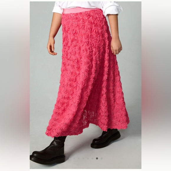 NWT Anthropologie Maeve Floral Appliqué Skirt - Roses Skirt - Size Large - Picture 8 of 16